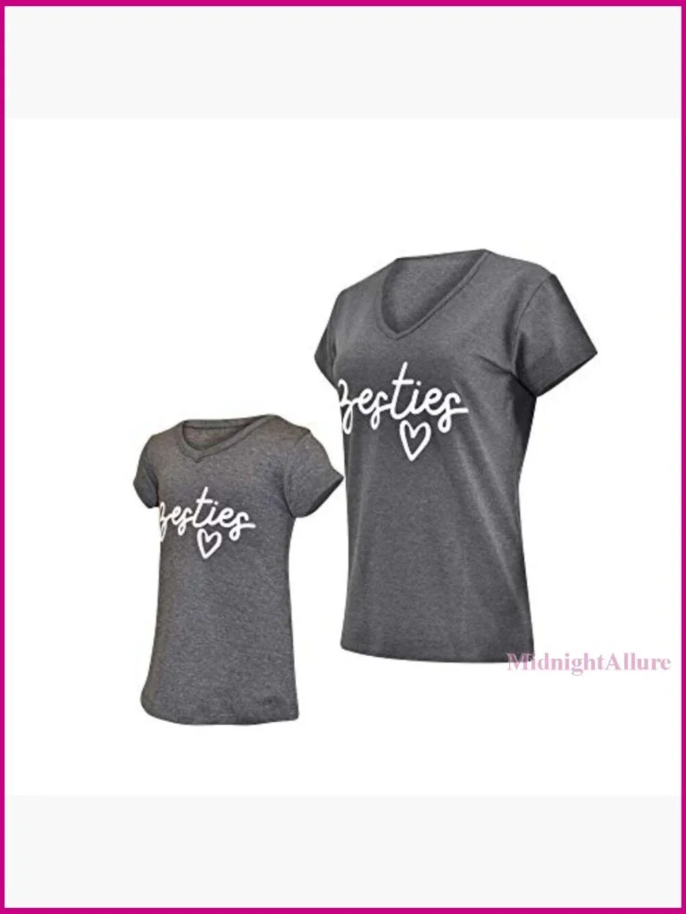 Matching Mommy & Me Besties T-Shirt Set V-Neck